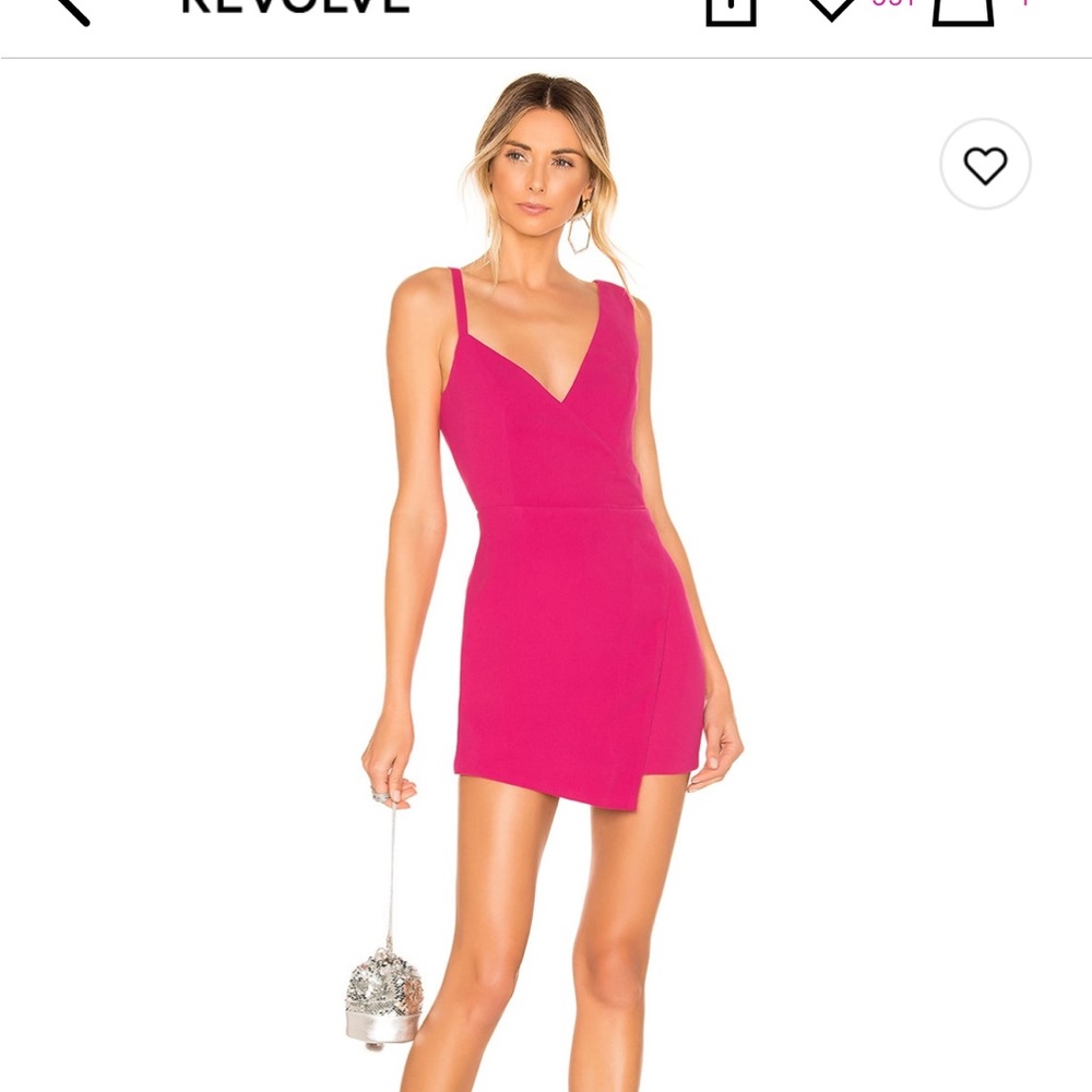 Hot pink NBD Adois mini dress